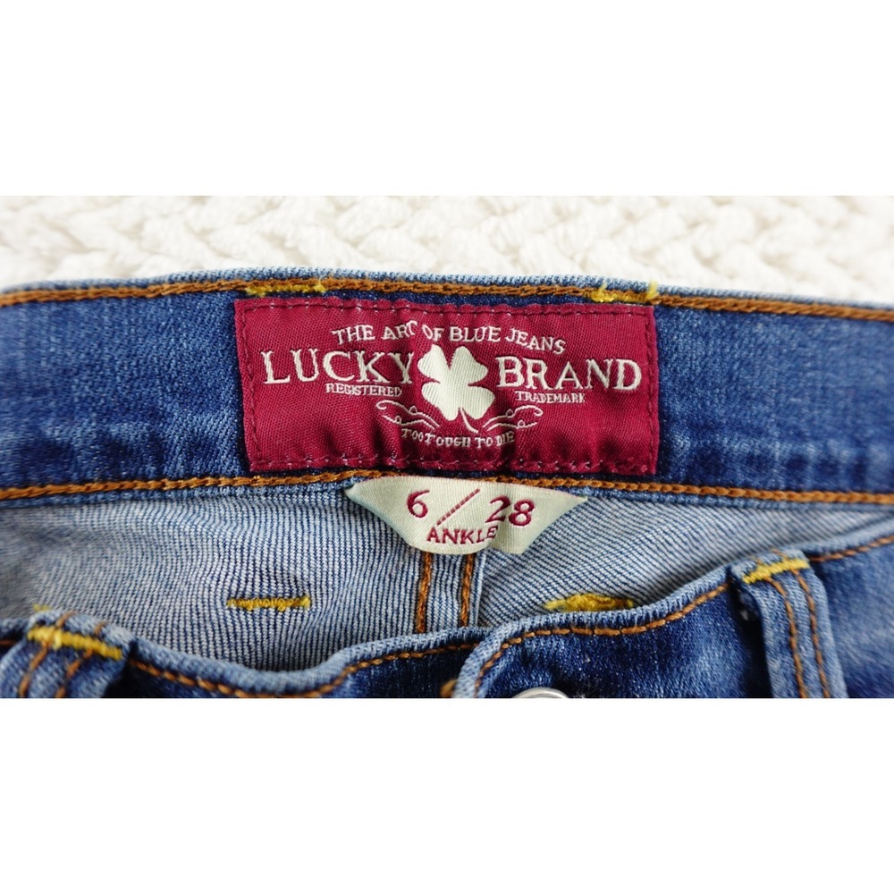 Lucky Brand Sofia Straight Womens size 6/28 Denim Blue Jeans - Picture 9 of 15